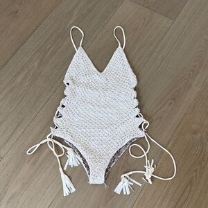 Acacia Florence Crochet One Piece Swimsuit